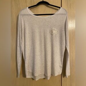 Women’s VS PINK Light Grey Long Sleeve Shirt - Size XS